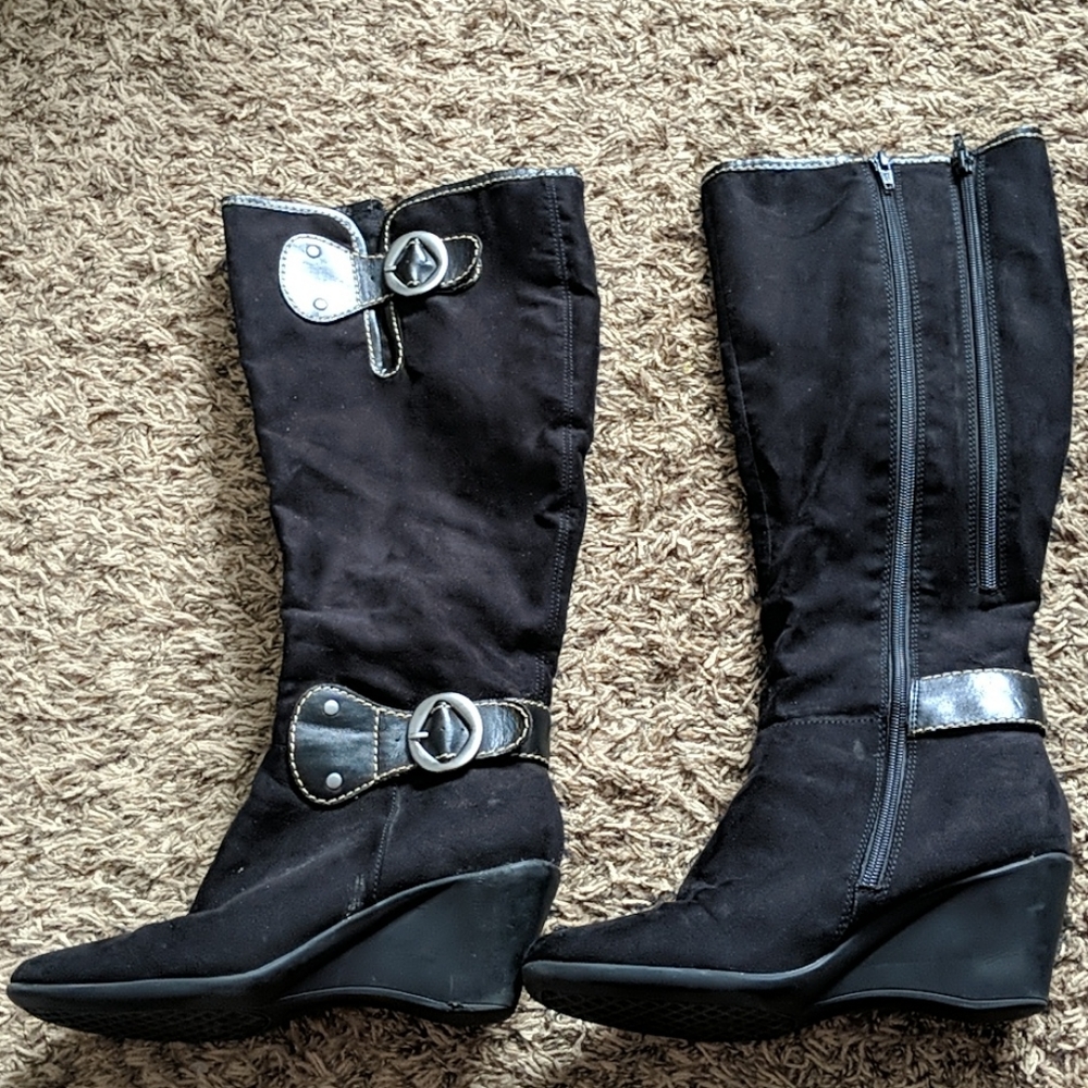 Black knee high boots Aerosoles